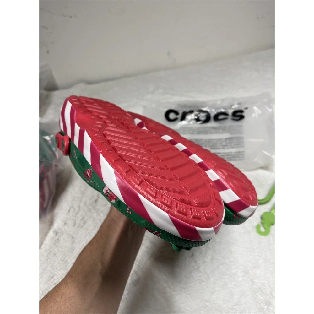 2024 Disney Fleece Lined Mickey Minnie Holiday Christmas Crocs Clogs M11/W13 NEW - Picture 7 of 7